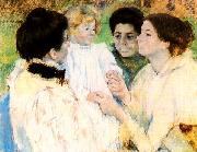 Mary Cassatt Women Admiring a Child Spain oil painting artist